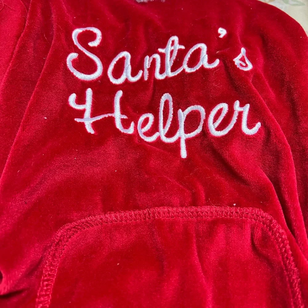 Dog outfit Santa helper outfit